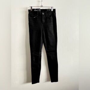 Madewell Black Denim High Riser Skinny Jeans